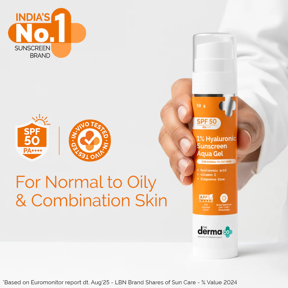 Product image of 1% Hyaluronic Sunscreen Aqua Gel In Vivo Tested  ( For All Skin types )