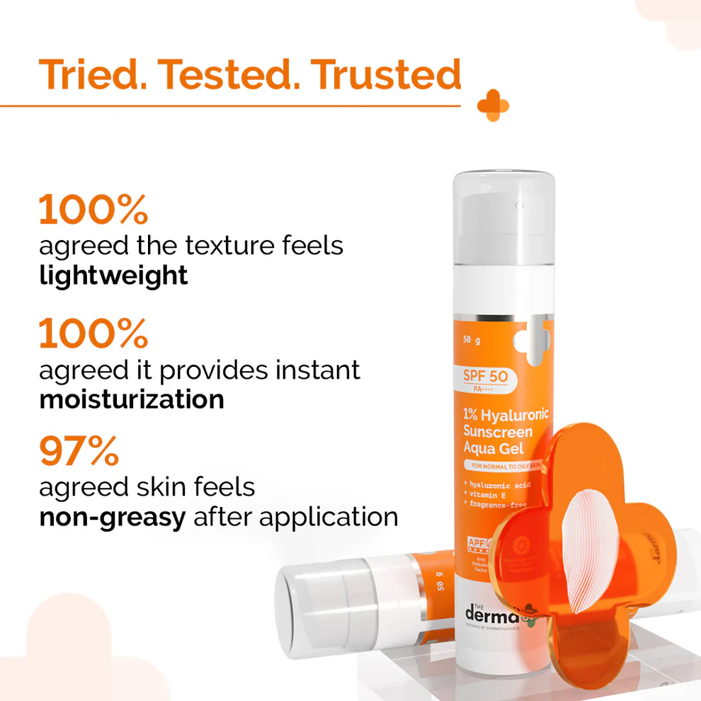 Product image of 1% Hyaluronic Sunscreen Aqua Gel In Vivo Tested  ( For All Skin types )