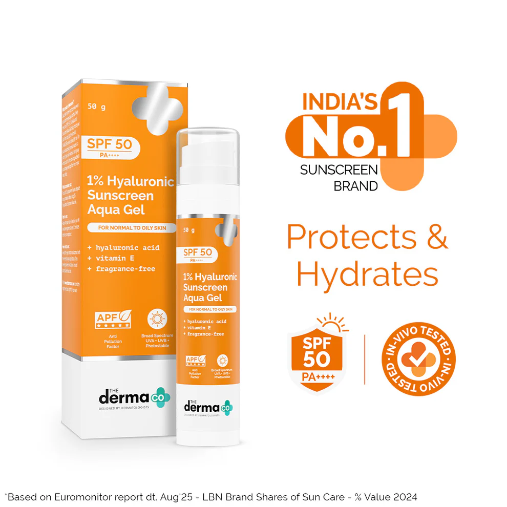 Product image of 1% Hyaluronic Sunscreen Aqua Gel In Vivo Tested  ( For All Skin types )