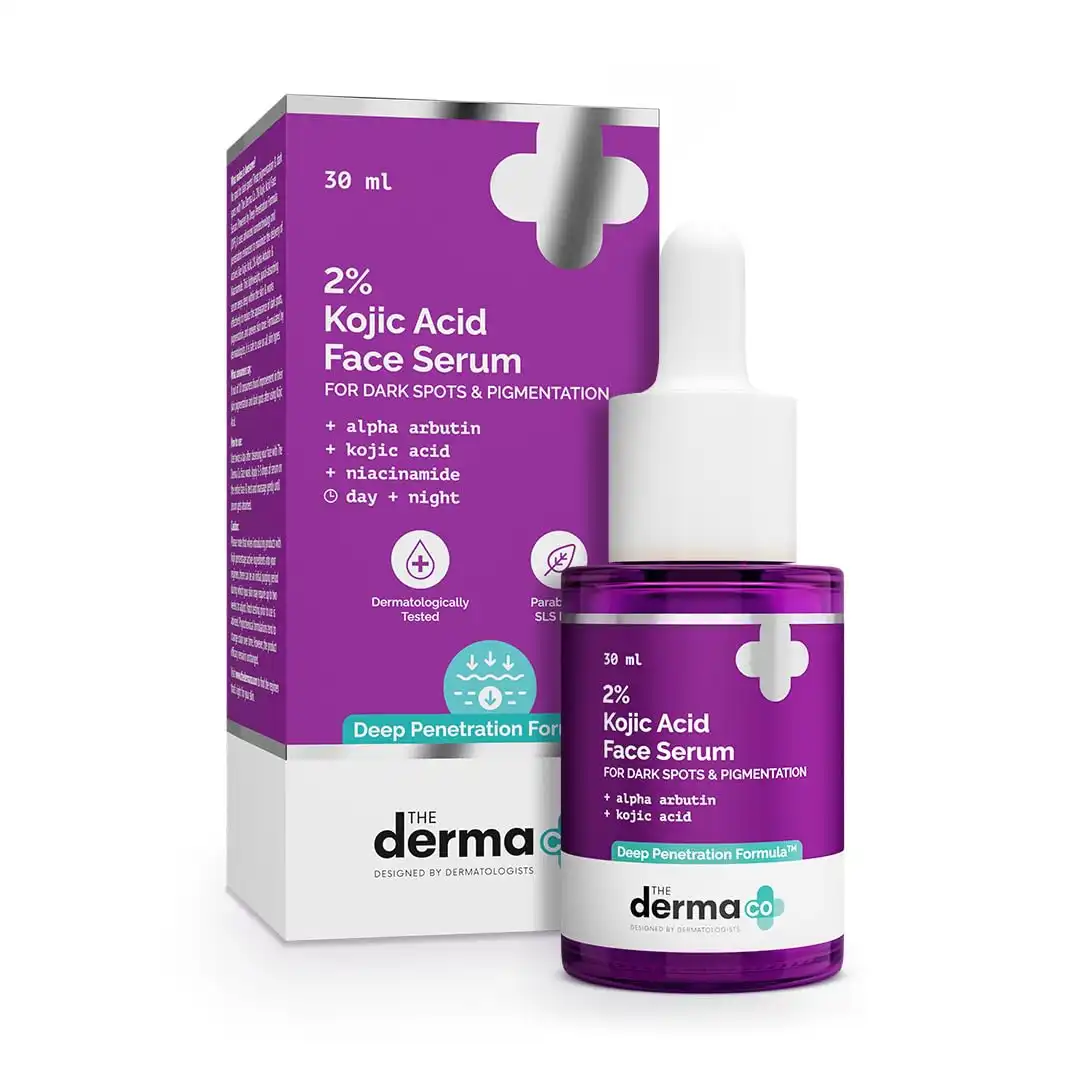 Product image of The Derma Co. 2% Kojic Acid Face Serum with Alpha Arbutin, Powered by Deep Penetration Formula™