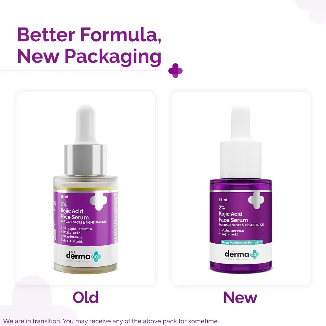 Product image of The Derma Co. 2% Kojic Acid Face Serum with Alpha Arbutin, Powered by Deep Penetration Formula™