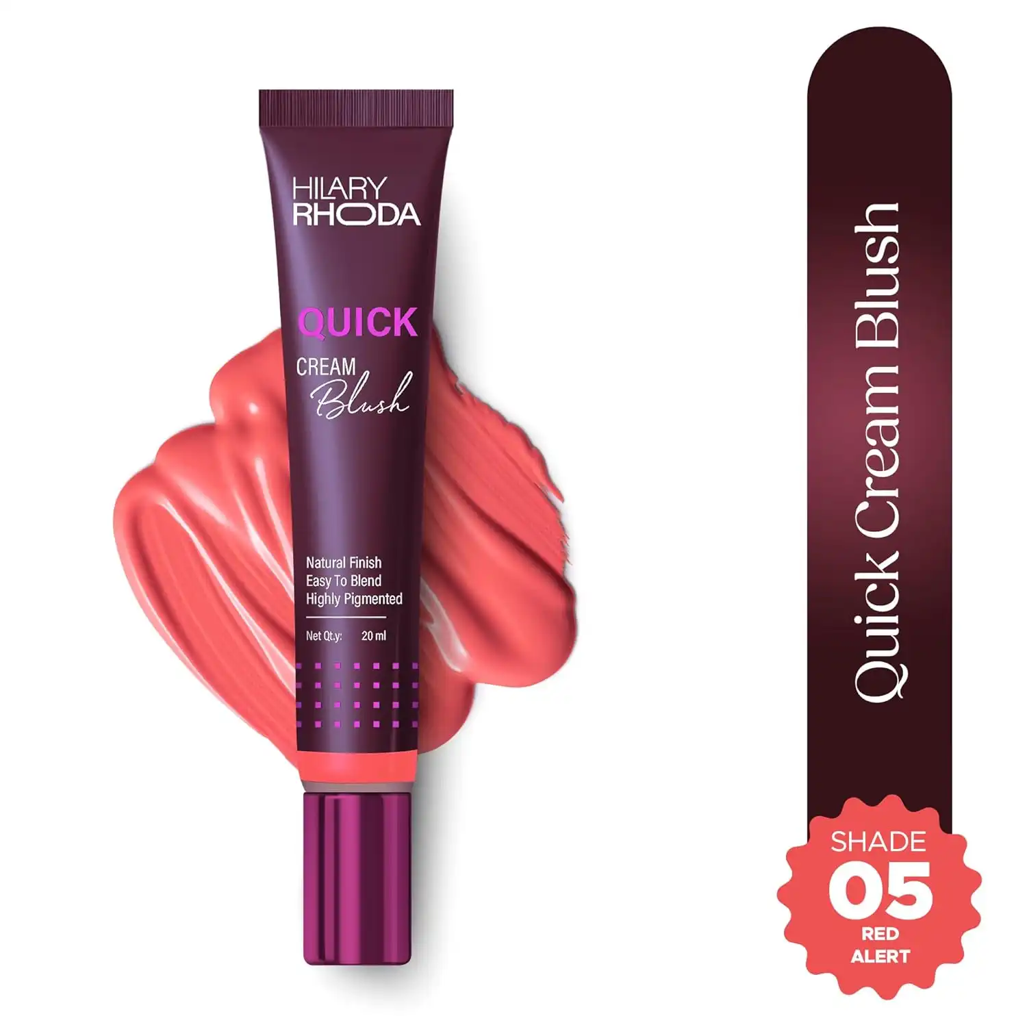 Product image of Hilary Rhoda Quick Cream Blush | Pink | Long-Lasting & Buildable Liquid Blush