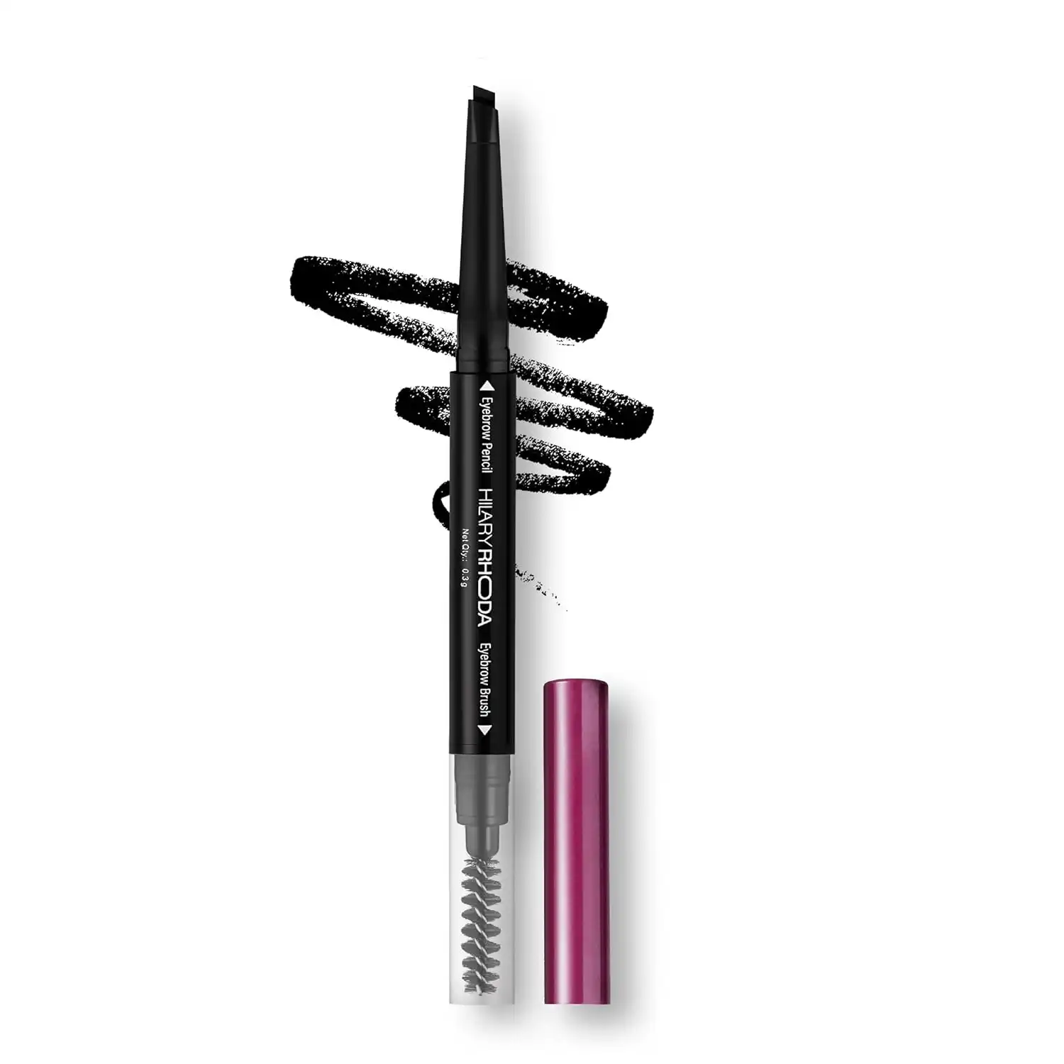 Product image of Hilary Rhoda Brow Artist Eyebrow Pencil Dual-Ended  | Waterproof & Smudge-Proof Brow Definer | Natural Finish | Long-Lasting & Easy to Apply – 0.3g