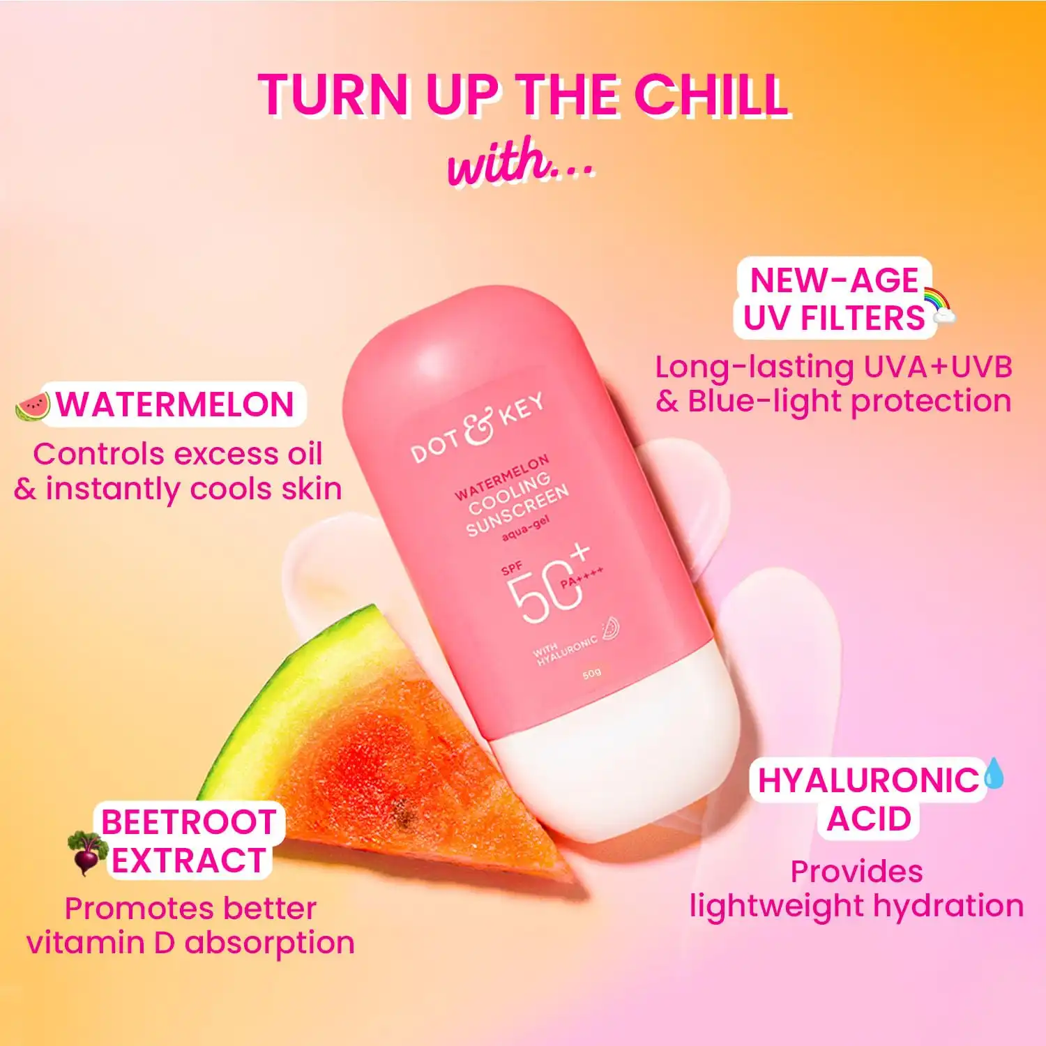 Product image of Dot & Key Watermelon Cooling Sunscreen SPF 50+ PA++++