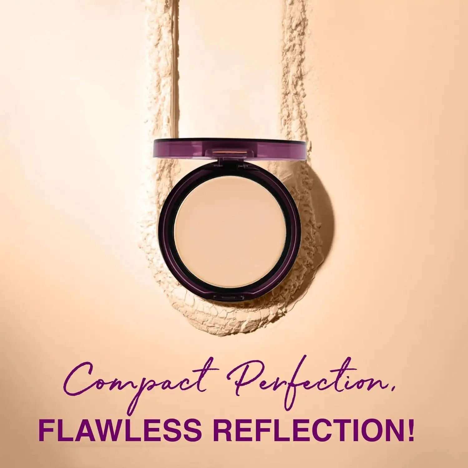 Product image of Hilary Rhoda Skin Perfecting Compact Powder | Oil Control & Matte Finish | Buildable Coverage | Blends Easily | Hides Imperfections | 6g (Caramel Puff | Shade 06)