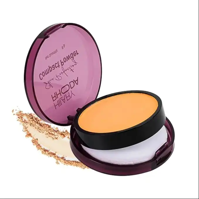 Product image of Hilary Rhoda Skin Perfecting Compact Powder | Oil Control & Matte Finish | Buildable Coverage | Blends Easily | Hides Imperfections | 6g (Caramel Puff | Shade 06)
