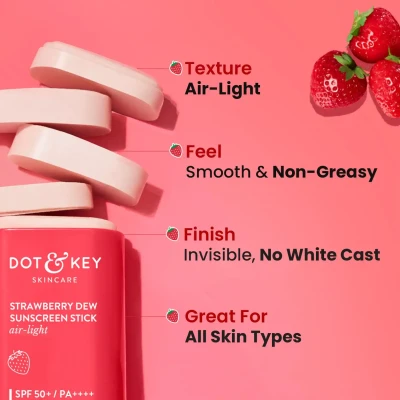 Dot & Key Strawberry Dew SPF 50 Sunscreen Air Light | SPF 50...