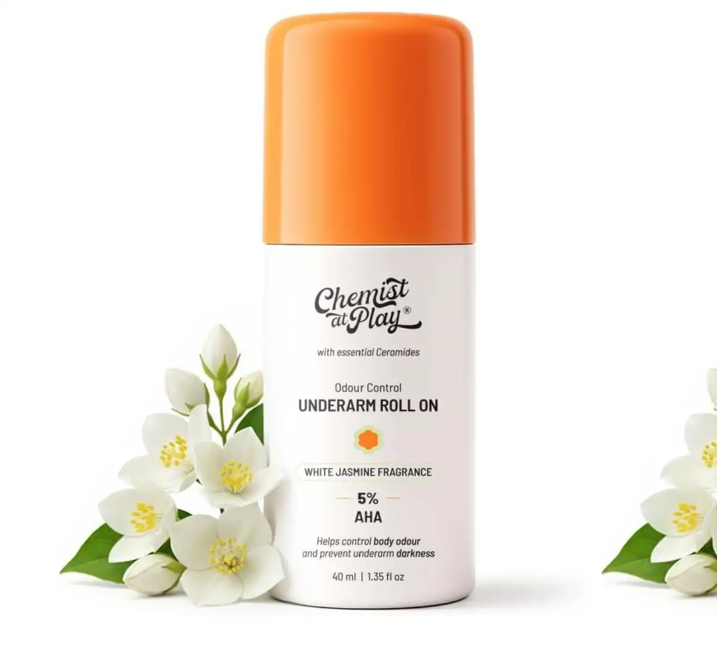 Product image of Chemist At Play UnderArm Roll On Deodorant with 5% AHA, Lactic Acid & 1% Mandelic Acid | Prevents Body Odour & Fades Pigmentation