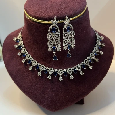 Blue Sapphire Look American Dia...
