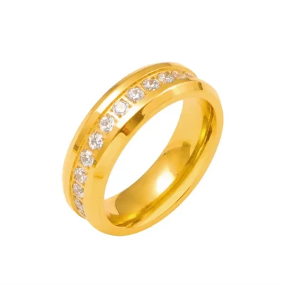 Image of 18K Gold Plated Promise Couple Rings Gold