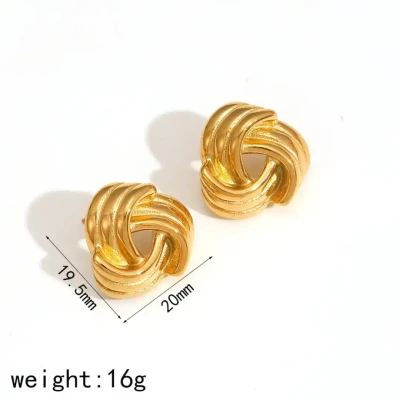 Image of Infinity Loop Stud Earring