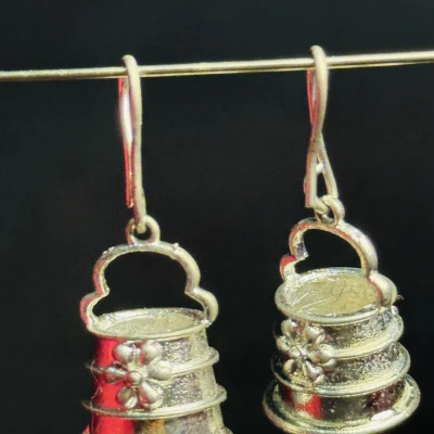 Sliver Plated Kalacha Earring