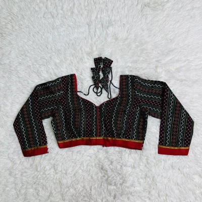 Red Broder Blouse