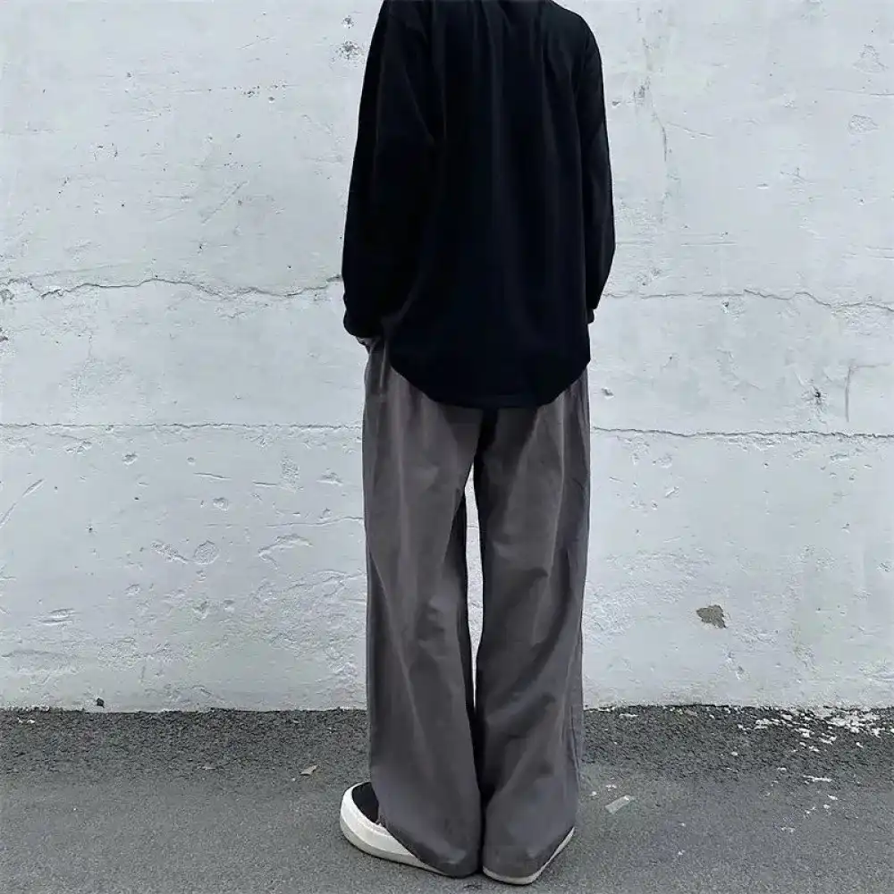 Product image of Kz189013 / Kz198013 Plain Parachute Loose Baggy Casual Pant " Grey "