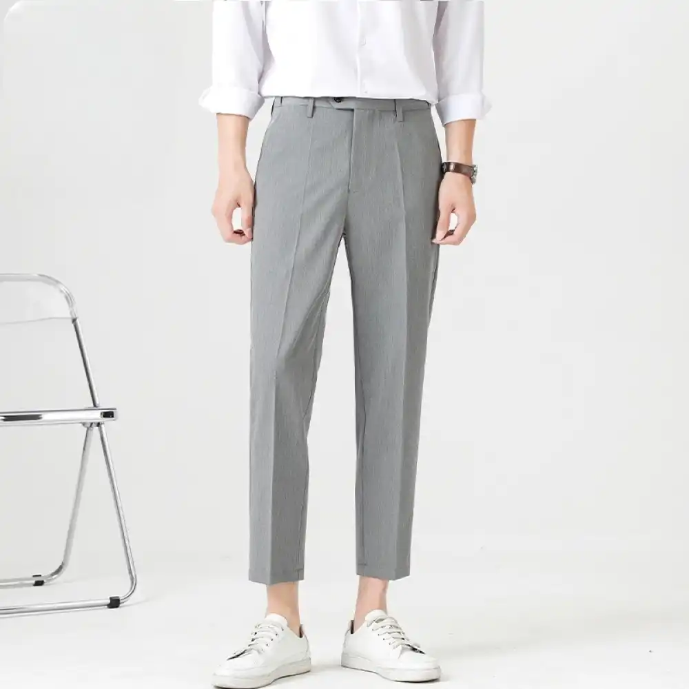 Product image of K01# Basic Plain Straight Formal Pant