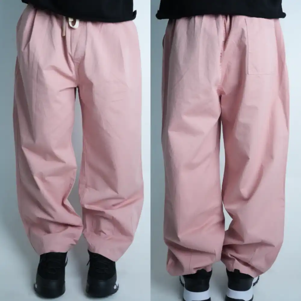 Product image of K62014 Baggy Twill Cotton Track Pant " Baby Pink "