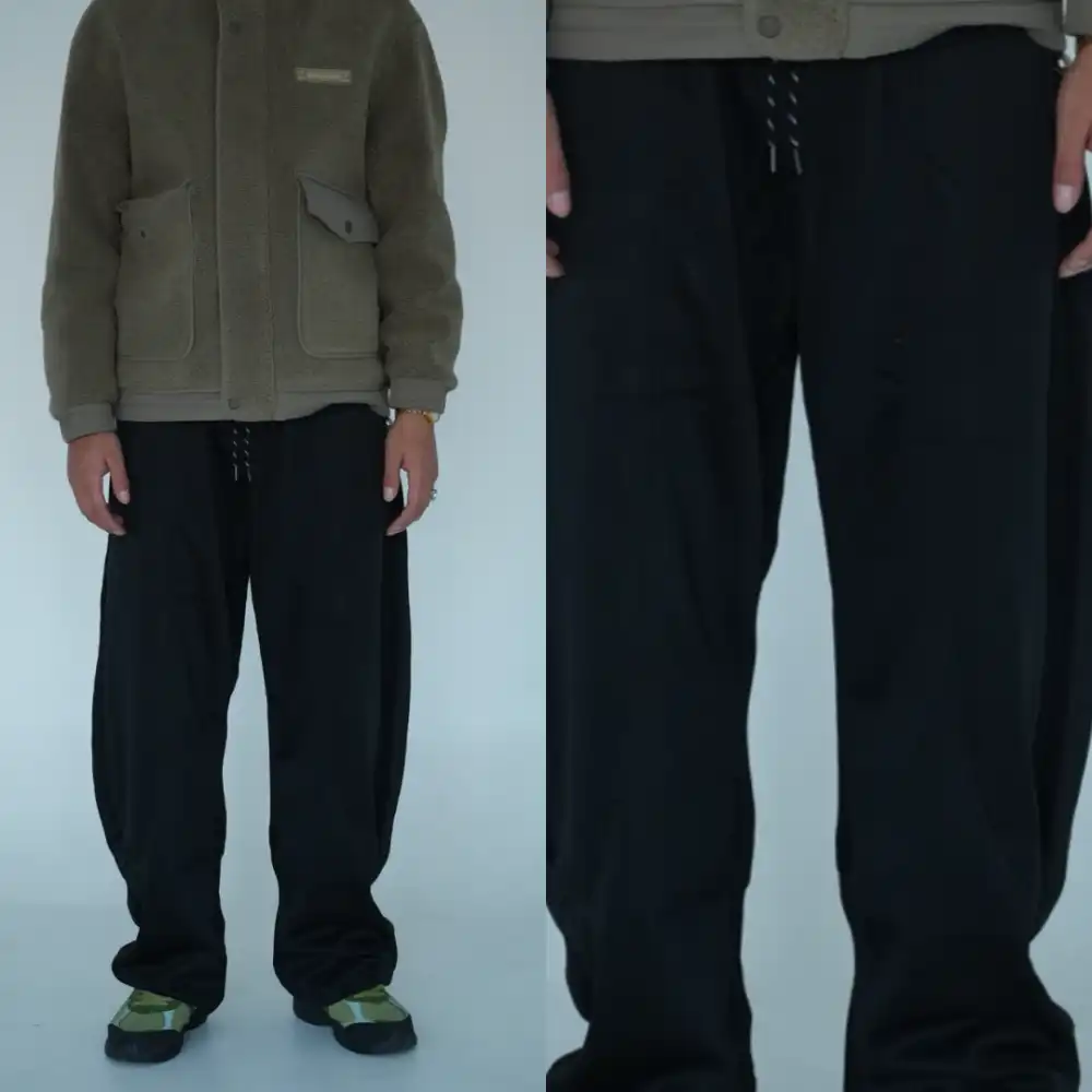 Product image of Z003 Basic Plain Straight Baggy Track " Black "