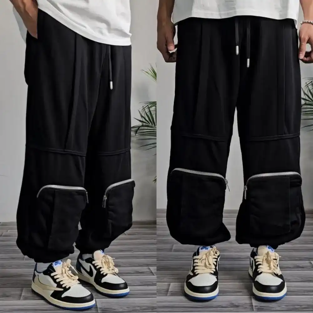 Product image of V-ro 6c2420 Down Zipper Pocket Jogger " Black "
