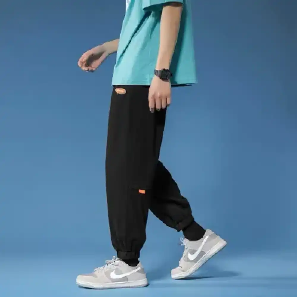 Product image of K906 Spdire Logo Printed Basic Plain Jogger " Black "
