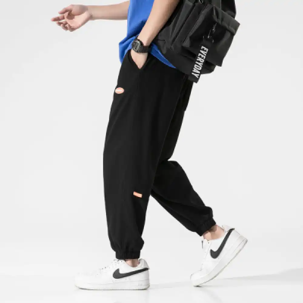 Product image of K906 Spdire Logo Printed Basic Plain Jogger " Black "