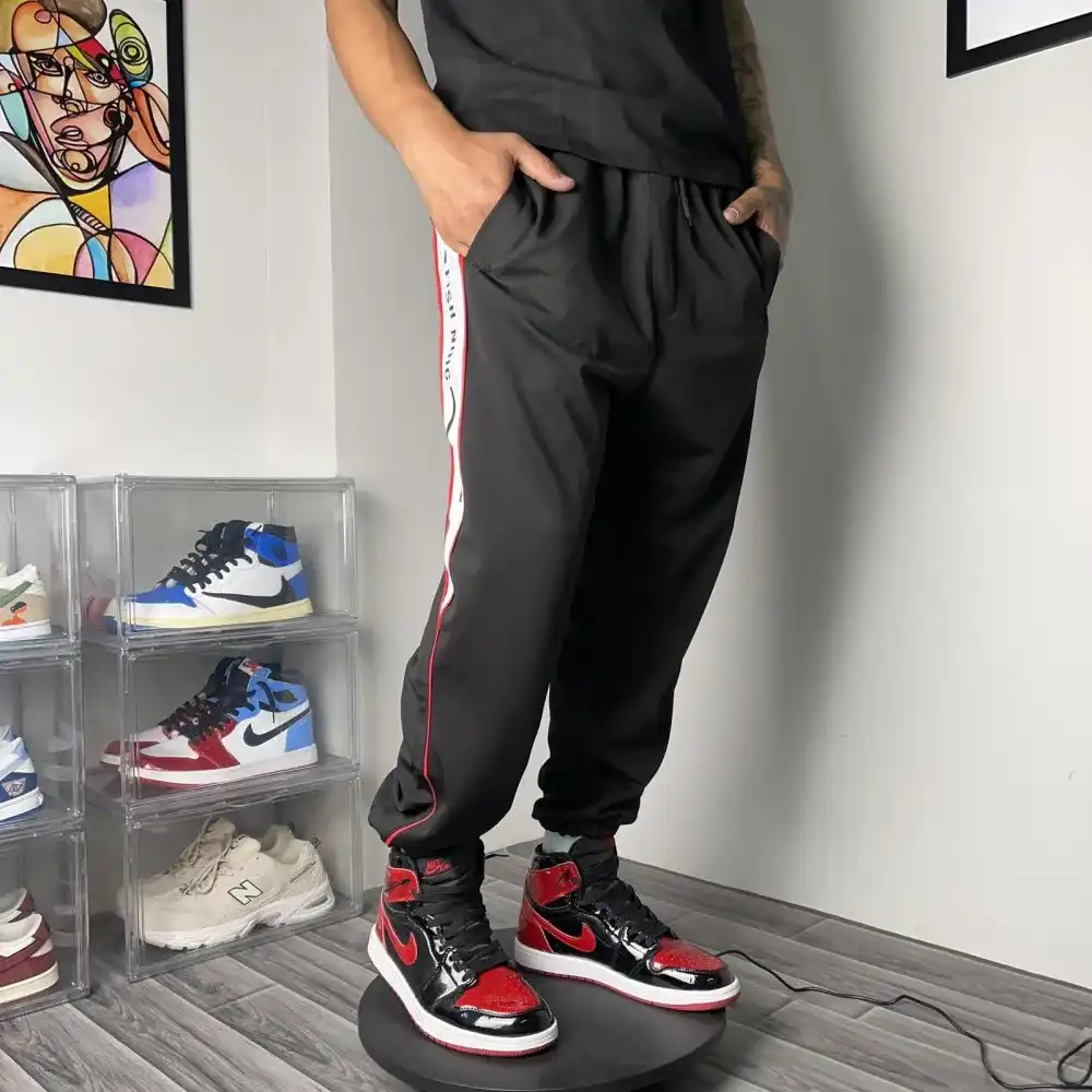 Product image of K169 Fish Noig Printed Jogger " Black "