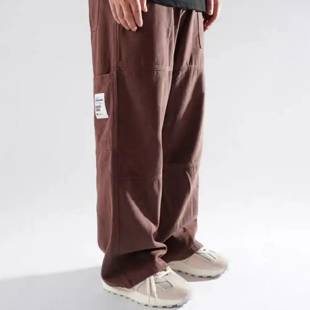Product image of K181 Straight Baggy Wide Leg Track ' Brown '