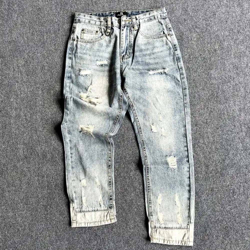 Product image of 631/632 Knee Cut Grunge Slim Fit Jeans Pant " Blue "
