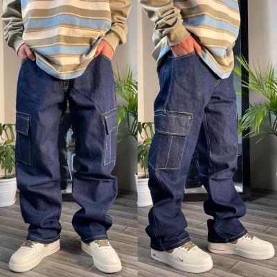 Stitching Multi Pocket Cargo Bo...