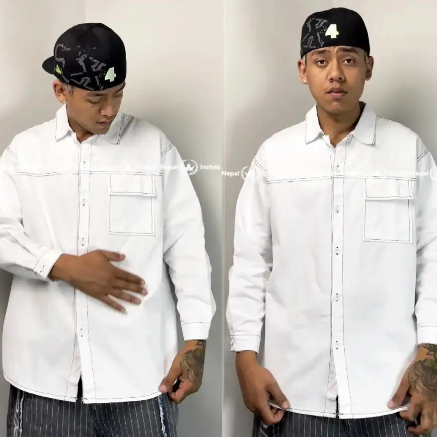 Product image of Stitching Front Pocket Full Shirt