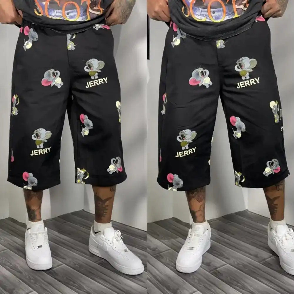 Product image of Kz704 Jerry Printed Baggy Loose Shorts