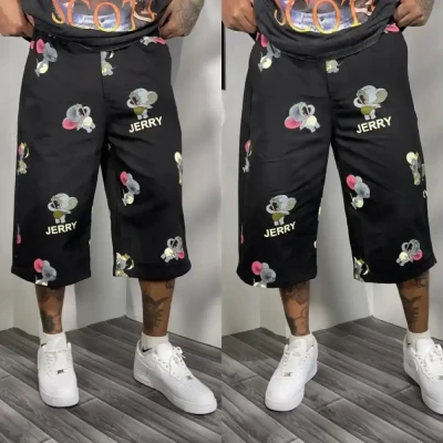 Kz704 Jerry Printed Baggy Loose...