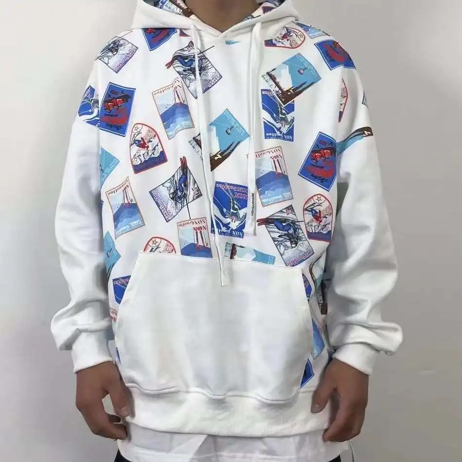 Product image of 6708 Sking Adventure Printed Over Size Hoodie