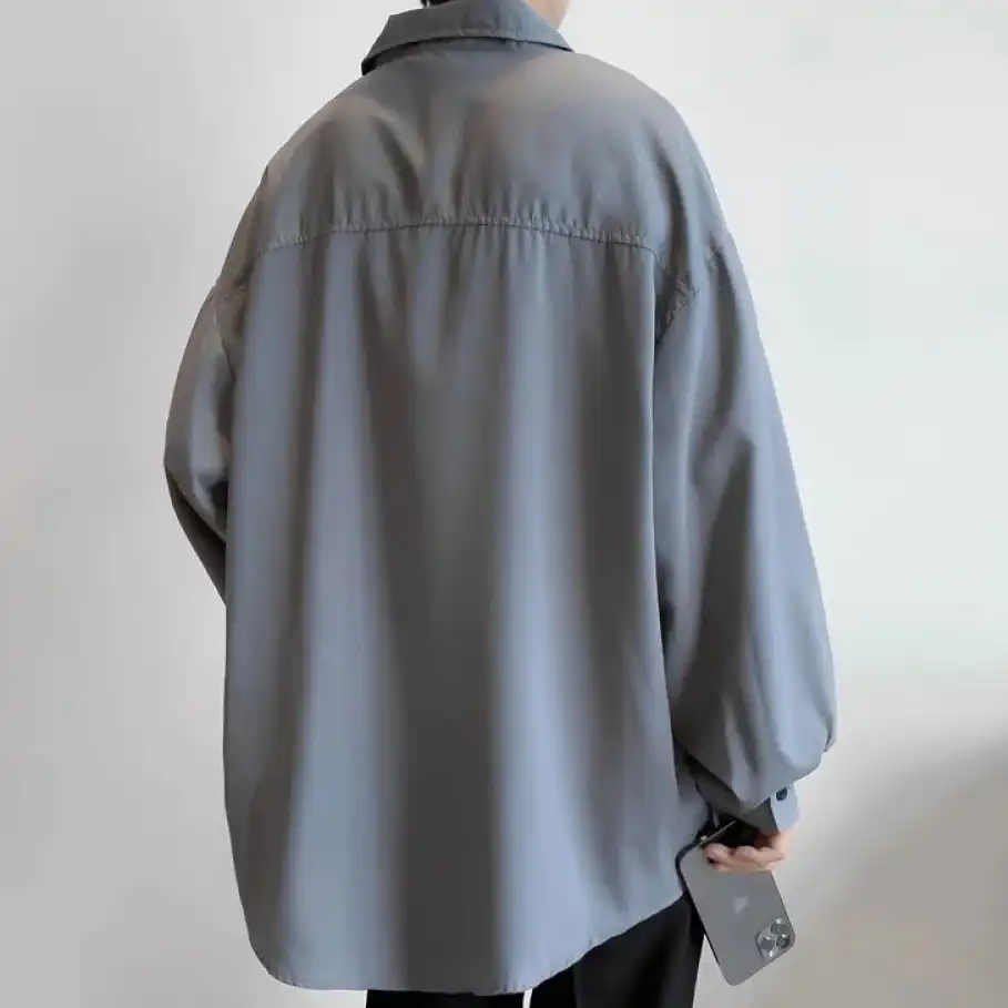 Product image of 778 No Face Sketch Printed Over Size Full Shirt