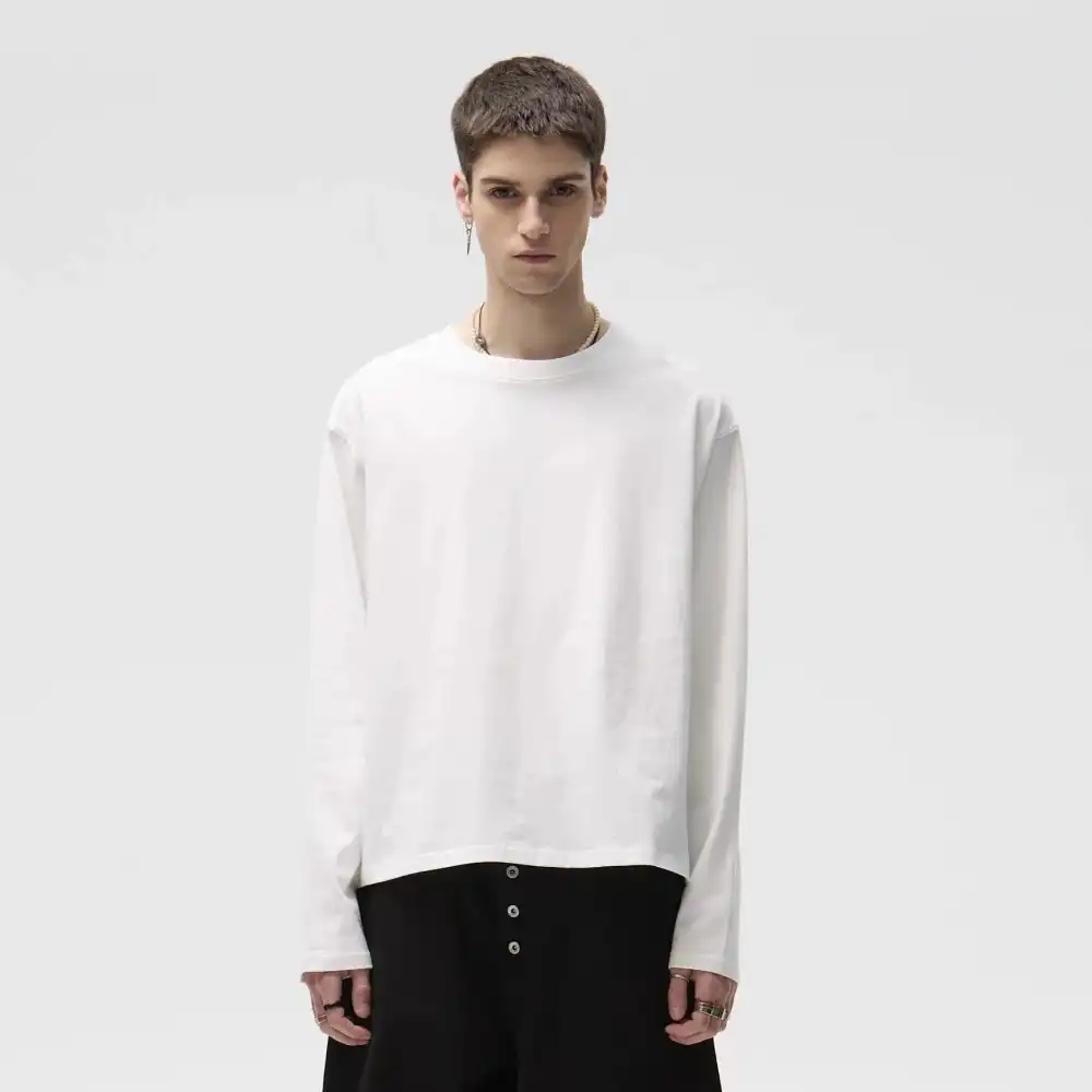 Product image of Basic Plain Long Sleeve Boxy Vest
