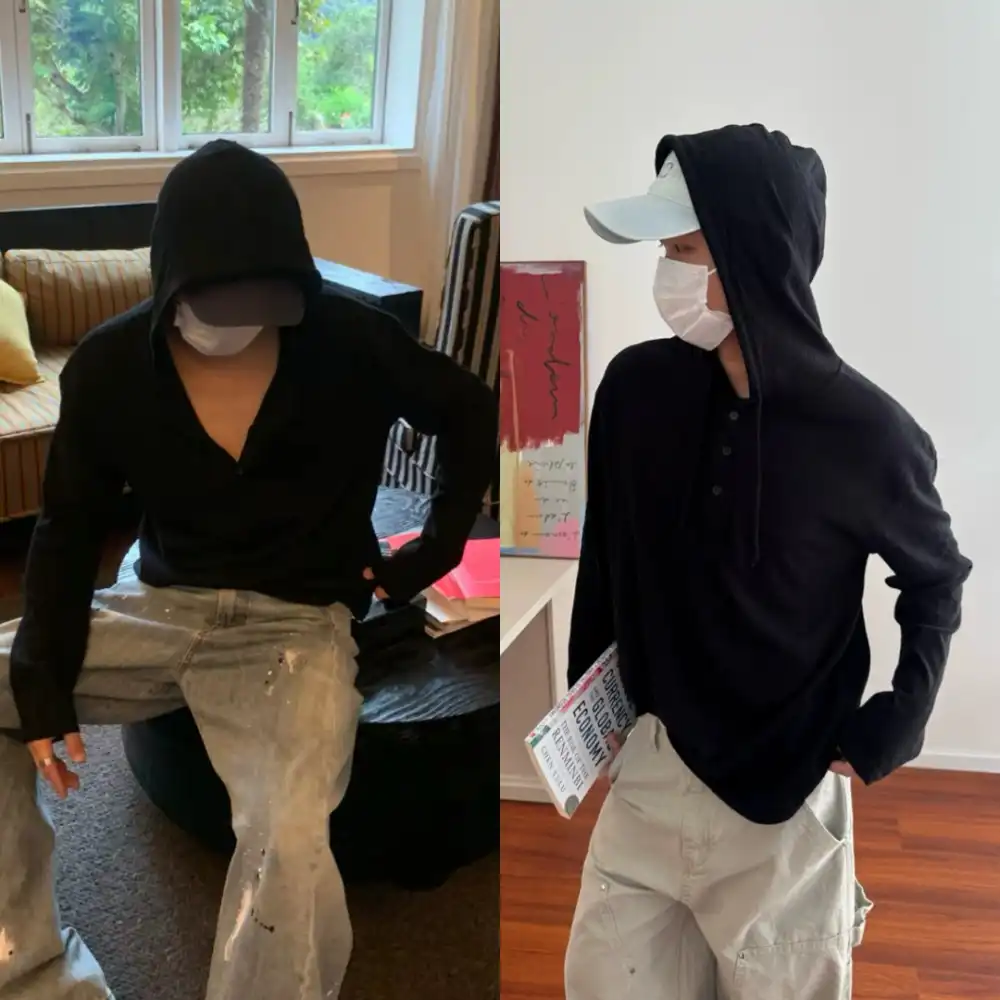 Product image of 21037 Hooded Summer Knitted Long Sleeve Vest