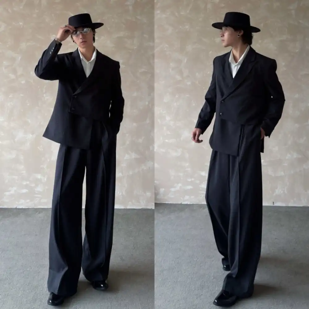 Product image of Dk26021 Crop Pattern Relaxaed Fit Blazer