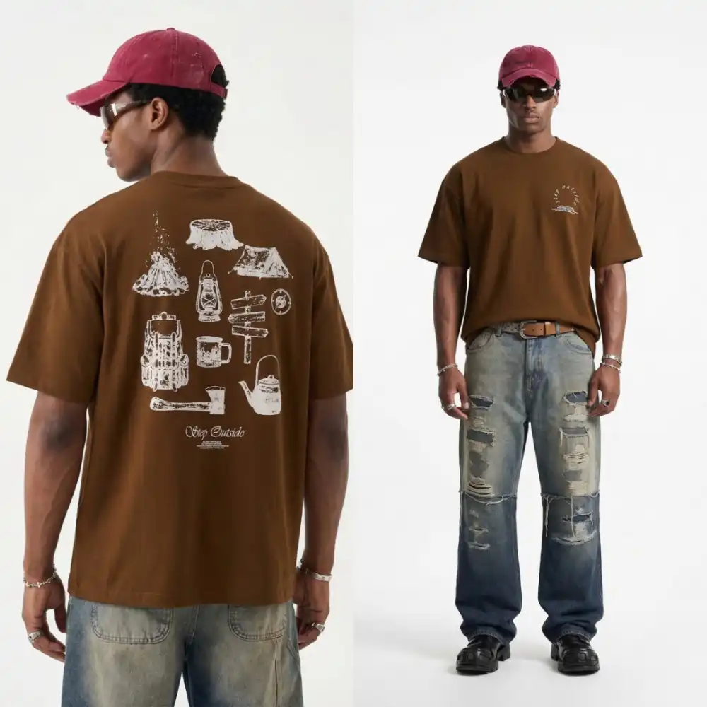 Product image of 8449 Abdouble Fabric Campaign Back T-shirt