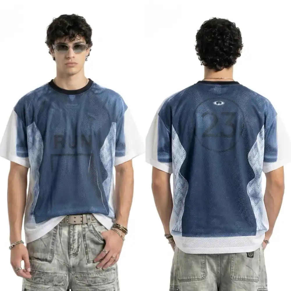 Product image of 8379 Run 23 Splished Breathable Mesh Jersey