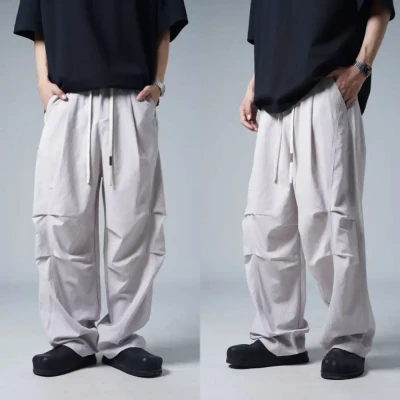 3005 Pleated Flaire Baggy Parac...