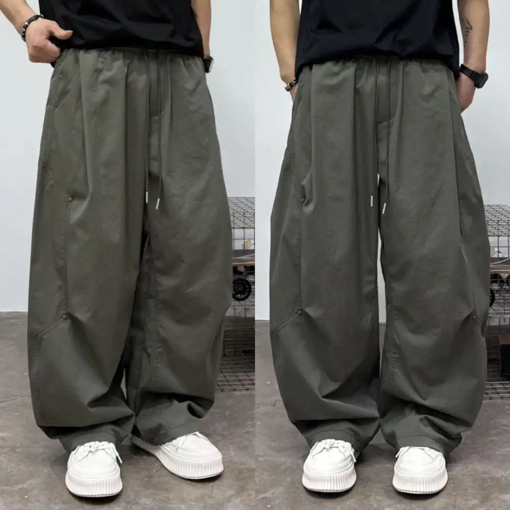 Product image of Dg26050 Flaire Pleated Twill Baggy Track Pant