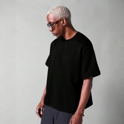 Basic Plain Over Size Boxy Crop...