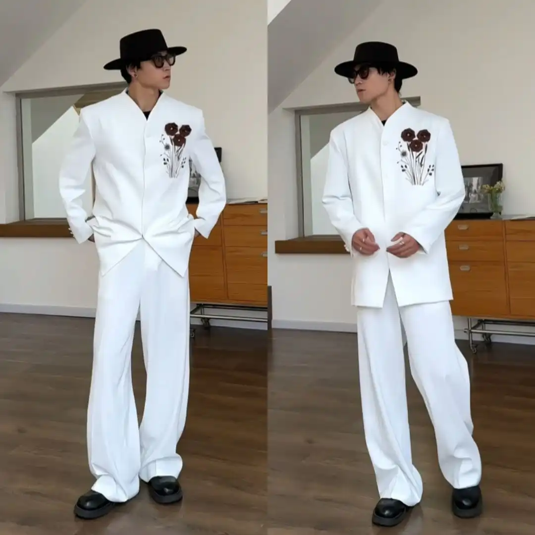 Product image of Dk118 Rose Blazer And Trouser Formal Pant Set
