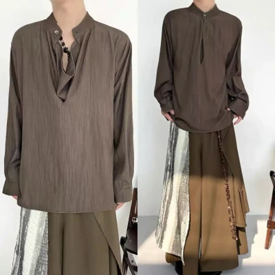 68016 Cravat Design Linen Shirt