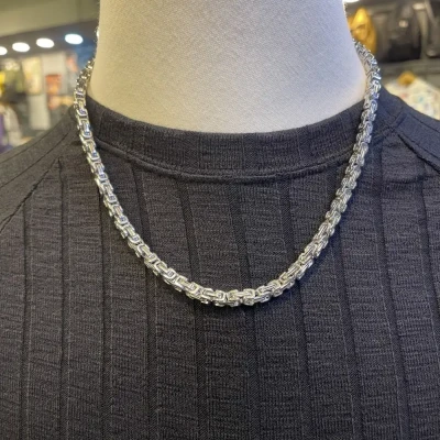 094 Big Box Link Necklace