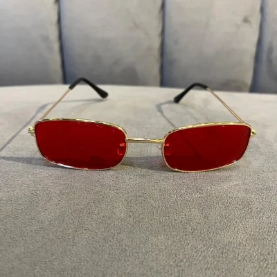 Chn Silver Rectangle Design Gla...
