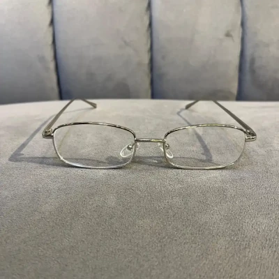 Chn Silver Rectangle Design Gla...