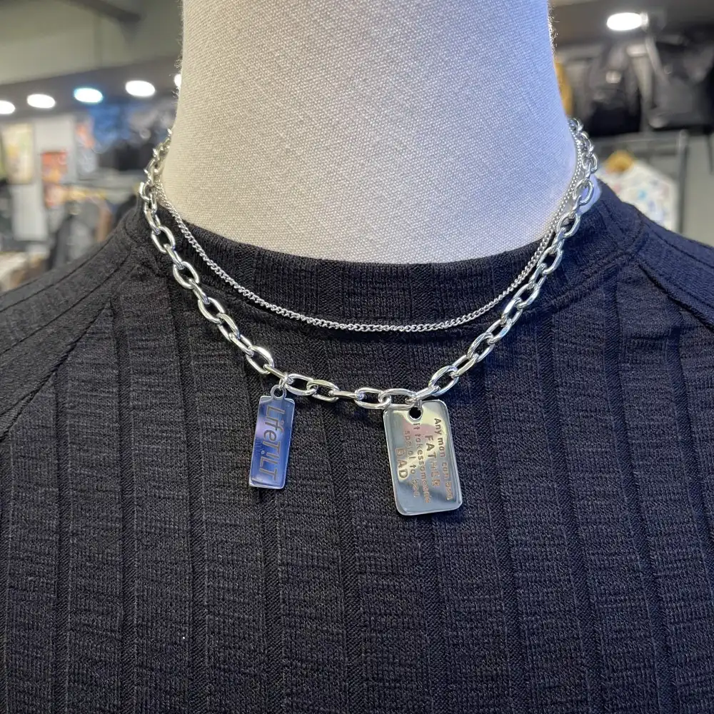 Product image of 093 Double Layer Tag Necklace