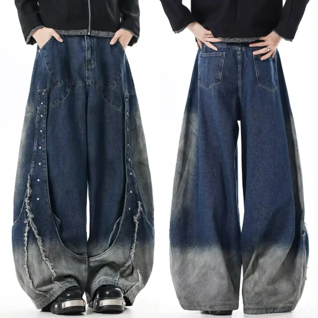 Product image of B396 Gradinet Washed Side Toned Texture Pant
