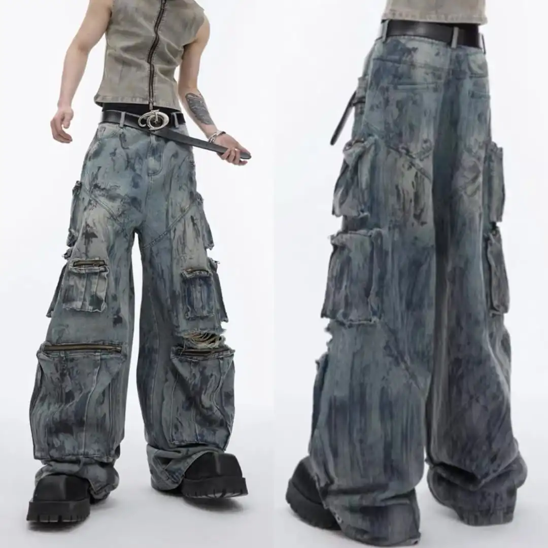 Product image of Y10 Rustic Vintage Multi Pocket Heavy Pant