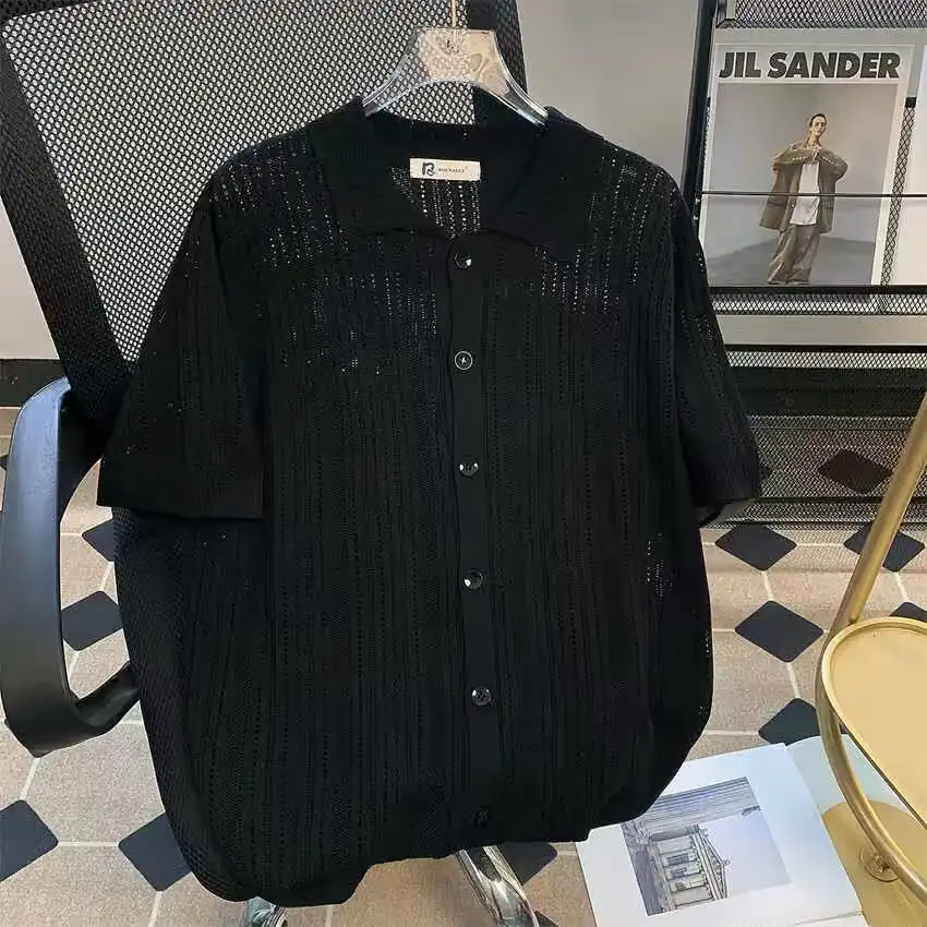 Product image of 975 Knitted Button Half Shirt